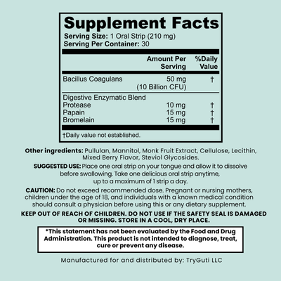 Guti™ Gut Health Strips TryGuti